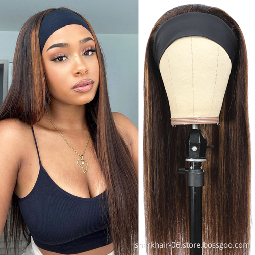Wholesale Remy Virgin Human Hair Headband Wig,Headband Wig Straight Human Hair For Black Women,Curly Headband Human Hair Wigs